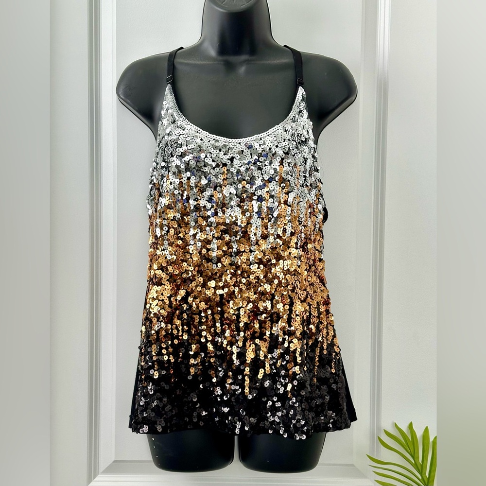 Maner XL women’s sequin glitter tank cami top